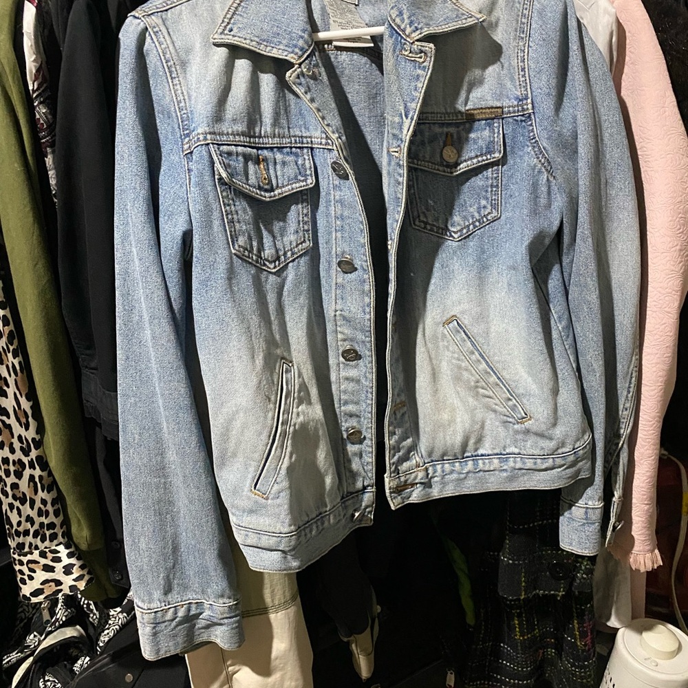 Calvin Klein Jeans Light Blue Washed Denim Jacket